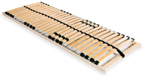 vidaXL Somier de Láminas con 28 Listones 7 Regiones 70x200 cm Mueble Cama