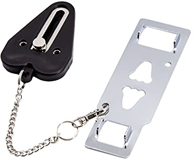 Xhwykzz Sécurité de Serrure de Porte Portable, Utilisée pour la Sécurité à Domicile, Serrure de Porte de Voyage, Serrure Essentielle de Dortoir