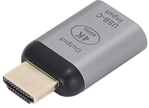 USB-C to HDMI Adapter 4K 60Hz Male to Female for Laptop Tablet Mobile Screen HDTVs Projectors Monitors Type-C Female HDMI Male