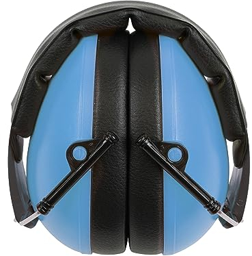 TimeTEX - Gehörschutz Auris Plus Blau | Robuster, Stufenlos Verstellbarer und Zusammenklappbarer Kopfbügel für Kinder mit Dämmwert von 24,3 dB | Maße ca. 11 x 8 cm