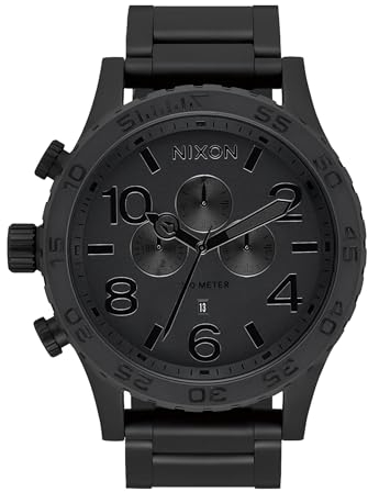 Nixon Herren Analog Japanisches Quarzwerk Uhr mit Edelstahl Armband A1389-3086-00
