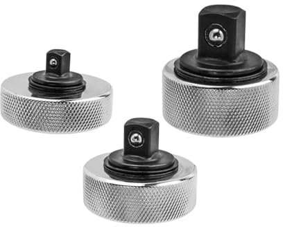 Bestgle 3 Pezzi Mini Cricchetto Reversibile in Acciaio Presa a Cricchetto Dito, Maniglia a Cricchetto Reversibile 1/4 3/8 1/2 Pollici Drive, Corpo Valvola Compatto