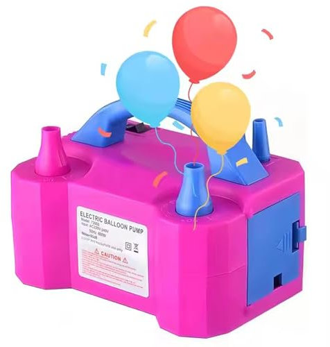 Electric Balloon Pump, High Power Portable Balloon Inflator (AC220-240V 600W),Electric Air Pump Balloon Inflator for Party, Wedding, Birthday and Festival Decoration