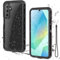 Miimall for Samsung Galaxy A16 5G/4G Waterproof Case, [Built-in HD Screen Protector] [360°Full Coverage] Silicone Shockproof Dustproof Underwater Protective Cover Case for Galaxy A16-Black Clear