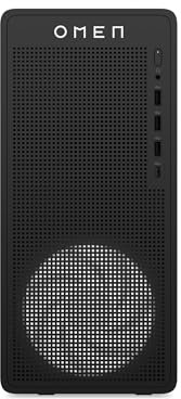 HP OMEN 16L TG03-0006sl, Desktop Gaming, Intel i7 14700F, Intel Evo, 32GB RAM, 1TB SSD, NVIDIA RTX 5060 8GB, Alluminio, 3 Mesi di PC Game Pass Inclusi, Windows 11, Nero