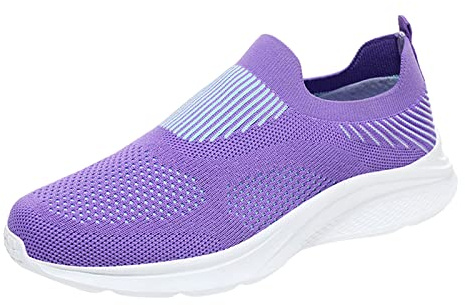 Zapatillas Running Mujer, Zapatillas para Correr Mujer, Zapatos Casuales Deporte con Cremallera Bambas Caminar Ultraligeros Y Cómodos