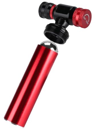 CO2-Inflator für Fahrradreifen, tragbare Luftpumpe für Fahrradreifen, Radsportausrüstung für Notfälle Sport Übung Abenteuer Straße Berg Reisen Outdoor Fahrzeuge Zwei