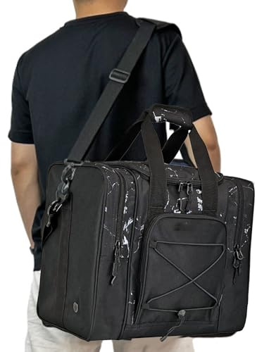Generico Sacs de Bowling 1 Balle, Sac de Bowling à Une Seule Boule - Sac à balles pour 1,Design de Sac, Poches multifonctionnelles avec Ceinture réglable pour, Compartiment à Chaussures