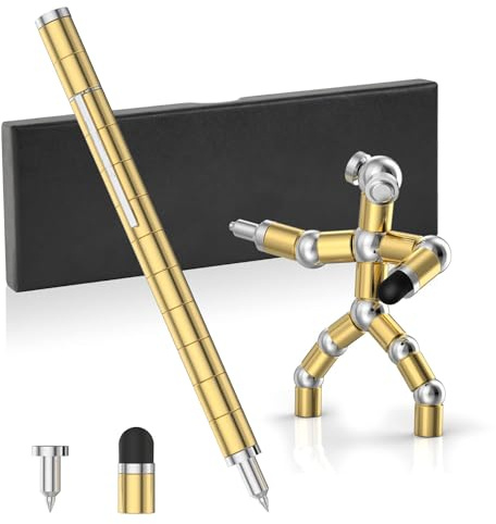 OSDUE 32pcs Penna Magnetica Set, Giocattolo Creativo, Decompressione in Metallo, Magnete Gel, Touch Screen, Adatto Come Regalo, Decorazioni per Ufficio e Casa