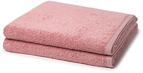 Ross - 2 teiliges Frottier-Set - Vita (2 X Duschtuch im Set) - 520 g/m2 - Baumwolle - Walkfrottee - saugstark - weich und flauschig - Altrosa