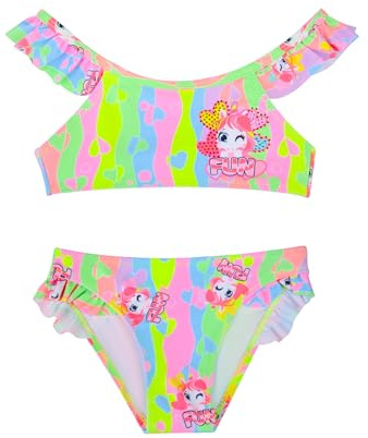 Traje de Baño para Niñas Conjunto de Bikini de Dos Piezas Sets Tankini Traje de Baño para Niñas 2-14 Años (6-8 Years, 66647-Green)