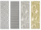 CB Home & Style Outdoor Teppich Raute Indoor Camping Terasse Balkon (Streifengrau, 80 x 250 cm)