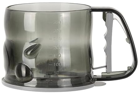 Secoueur Tamiseur,YouXiaor Tamis Farine Acier Inoxydable Mailles Fines Cuisson Tasse de Tamis Shaker Sucre Poudre Saupoudreuse à Epices Distributeur Poudre Shaker pour Chocolat Farine Fine Sucre Cacao