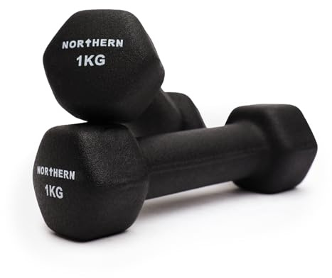 Neoprene Dumbbell Weights Dumbbells Set Home Gym Fitness Aerobic Exercise Strength Building Pilates Muscle Toning Training Physio Hex Shape Anti-Roll Non-Slip - Pair of 2 Dumbbells 2KG 3KG 4KG 6KG 8KG