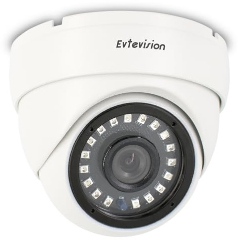 Evtevision AHD/TVI/CVI/CVBS 4-in-1 1080P 2MP Überwachungskamera, Wetterfeste Analoge IP66 Wasserdicht, Dome Kamera für den Innen- und Außenbereich, 65 Fuß klare Nachtsicht