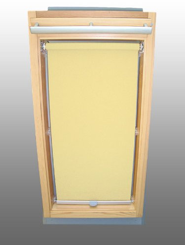 Sichtschutzrollo Rollo für Velux RHL/RHU-EP GGU,GPU,GHU,GTU P08 hellgelb-creme