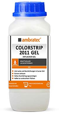 Ambratec Colorstrip 2011 Entlacker-Gel löst 1- und 2-Komponentenlacke, Pulverbeschichtungen, Dispersions-, Acryl- oder Latexfarben, verwitterte Anstriche und Klebstoffreste