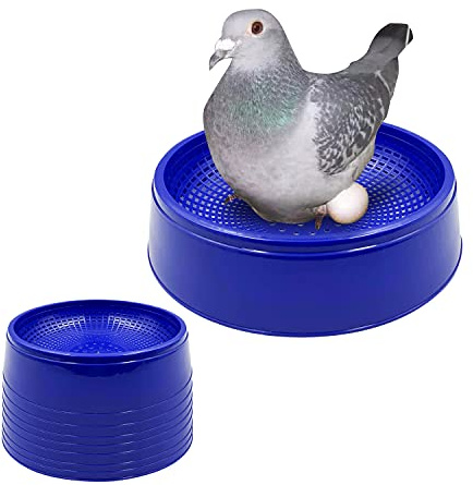 Ecjiuyi 8PCS Racing Pigeon Nest Bowl, Plastic Bird Nest, Sturdy and Anti-Rollover, Keeps Eggs Safe and Secure