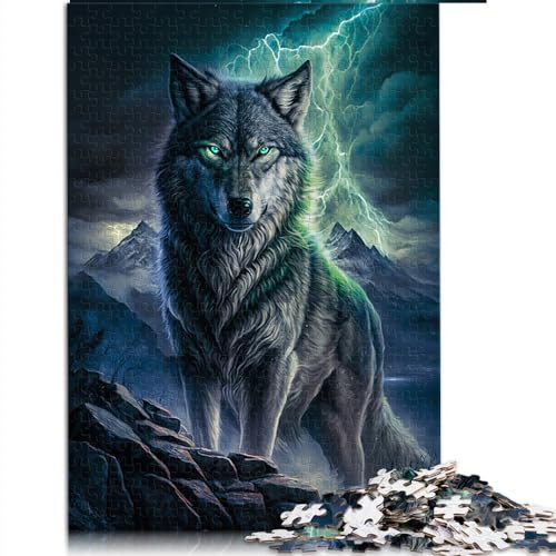 Wolf 1000-teiliges Puzzle für Erwachsene, hochwertiges, 100% recyceltes Brettspiel zum Stressabbau, 26 x 38 cm