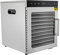 Edelstahl Dörrautomat, 800W Dörrgerät mit Temperaturregelung (30-90℃) und 0.5-24h Stunden-Timer, 10 Edelstahlschalen zum Trocknen von Fleisch, Gemüse und Obst