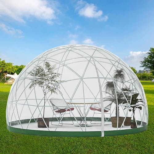 KYZTMHC Växthusträdgårdskupolen Stjärntält Resetält Kupolhus Tält Trädgårdskupolen Utomhus 5-7 personer bubbeltält 3,65x2,2m