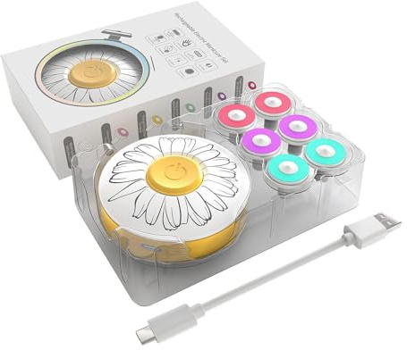 Lima de uñas eléctrica para bebé, cortadora de uñas recargable, kit de lima de uñas 6 en 1 con luz, herramientas de aseo para bebés que funcionan con pilas, cuidado de uñas para bebés, niños, niñas y