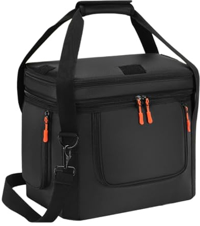 Étui de transport pour station d'alimentation portable – Bandoulière amovible avec fermeture éclair latérale pour camping, aventure, voyage, femme et homme