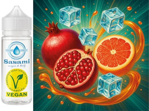 Pomegranate Ice Rush - Granatäpple Grapefrukt Ice Aromkoncentrat - Vegansk - Sasami - 100ml