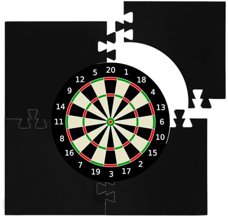 Generisch Dart Surround, anello di protezione per freccette, 45 cm, per bersaglio, protezione per freccette, lunga durata, protezione da parete, previene, bersaglio Eva, colore nero