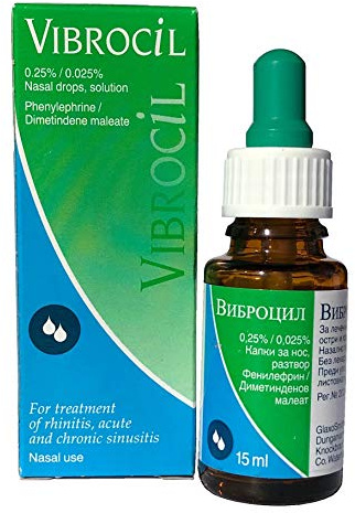Vibrocil nasal drops 15ml by NOVARTIS