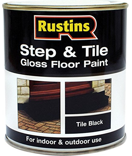 Rustins STBL500 500ml Step and Tile Paint - Black