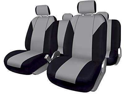 Bc Corona FUK10413 Set Komplette Autositzbezüge Granada, Schwarz/Grau