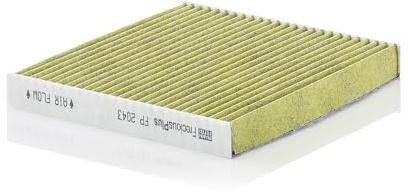 MANN-FILTER FP 2043 Innenraumfilter/Kabinenluftfilter - FreciousPlus Biofunktionaler Pollenfilter - für Pkw + Transporter