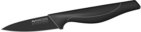 Nirosta Coltello universale, Linea Wave in acciaio inossidabile con rivestimento antiaderente nero 9cm
