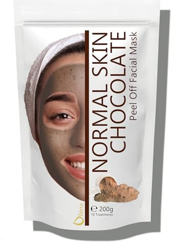 Oïléna - Masque Peel-Off au Chocolat Nourrissant | Masque Visage Anti Points Noirs | Alginate Visage | Masque Gélifiant 200g | Masque de Modelage pour Peaux Matures, Couleur Transparente