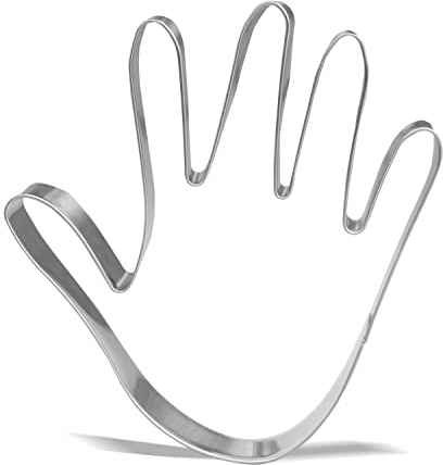 Ausstechform, Handform, Edelstahl, 12,2 cm