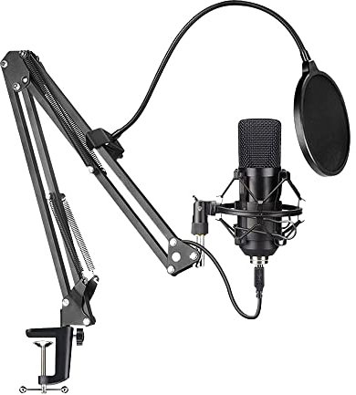 RED5 Nova Gaming Microphone USB Plug & Play Clamping Boom Arm Multiplatform Kit