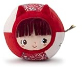 Lilliputiens - Pelota Caperucita Roja - Pelota de Actividades de Tela para bebés y niños pequeños - Estimulación sensorial con Sonidos y Texturas - Juego de Despertar y motricidad - Desde 6 Meses