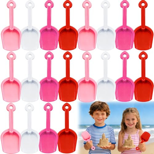 Fvcisshhu 28Pack Kids Sand Shovels Set,7.5In Plastic Beach Shovel Toy for Summer Party Favor School Prize Birthday Gifts