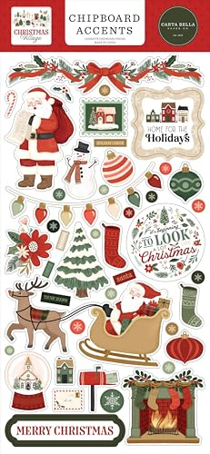 Christmas Village 6x13 Chipboard Accents