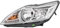 HELLA 1EE 354 257-011 Halogen-Hauptscheinwerfer für Rechtsverkehr - vorne links