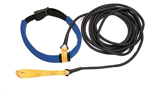 Malmsten StrechCordz Zugseil Aqua-Gym Long Belt | Steigert Schwimmkraft & Ausdauer | Rostfreier Hüftgurt | Latex | Nylon | Neopren | 6m | Für Schwimmer, Triathleten & Freizeitsportler