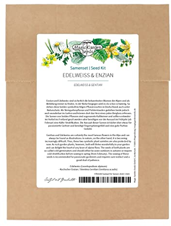 Edelweiss & Enzian - Samenset mit den beiden wohl berühmtesten Alpenblumen Grundset