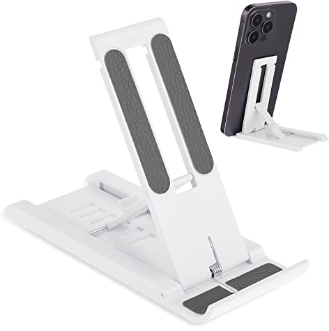 Cobee Handy Ständer, Einstellbar Handyhalter Universal Faltbar Handyhalterung Handy Halter für Tisch für Alle Handys mit Einer Größe von 4 bis 13 Zoll
