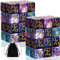 Pomeloone 48 Stücke Würfel Zähler, Token Würfel Loyalität Würfel D6 Würfel Kompatibel mit MTG, CCG, Kartenspiel Zubehör, mit Aufbewahrungsbeuteln (Cyan+Violett)