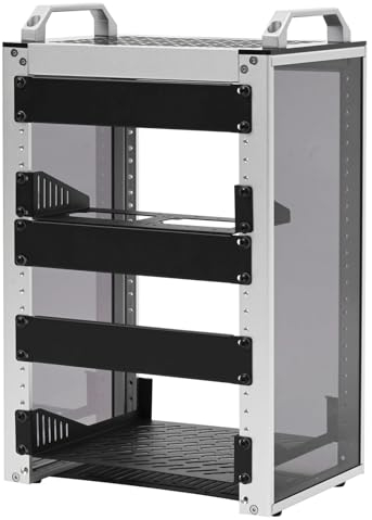 DeskPi 8U Server Cabinet, 10 inch Server Rack for Network, Servers, Audio, and Video Equipment, DeskPi RackMate T1 Rackmount Case