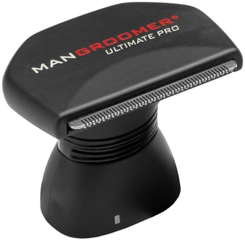MANGROOMER - Ultimate PRO - Afeitadora de pelo de espalda (nueva 7ª generación) Cabezal de fijación de hoja ancha completa con cuello amortiguador