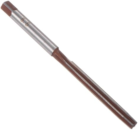 QUARKZMAN Escariador Manual de Acero para Herramientas de Aleación de 5.5mm H8 con 6 Flautas Rectas, Fresas Manual Métrica para Taladrar y Agrandar Agujeros en Metales