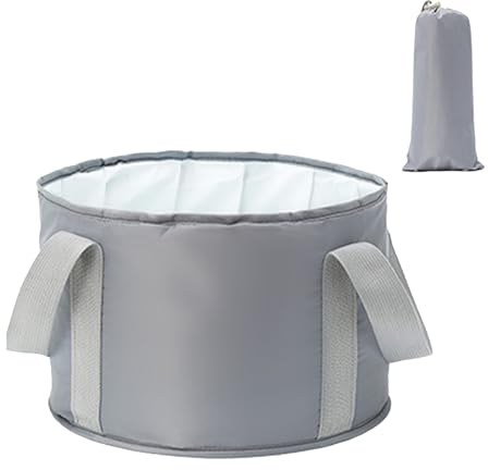 Foot Bath Bowl, Foot Bath, Foot Basin, Collapsible Bucket for Soaking Feet, Portable Travel Foot Bath Tub, Foot Bath Massage Barrel Foot Spa Home Pedicure Basin for Camping Washing Fishing