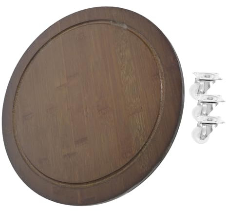 Toyvian Dolly De Plantas Redondo con Ruedas Soporte Móvil para Macetas Base Rodante para Interior y Exterior para Mover Flores y Plantas